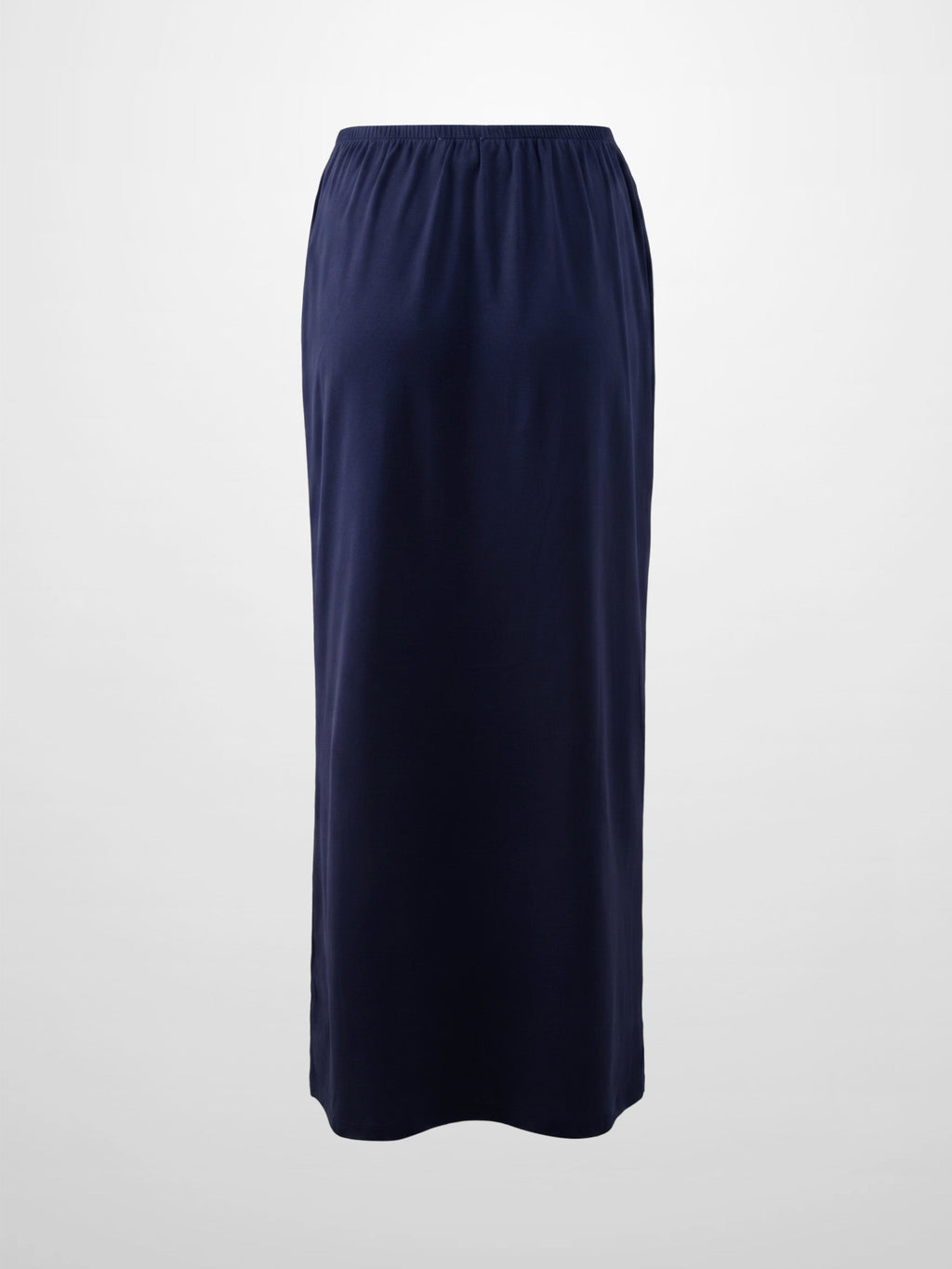 Straight Maxi Drawstring T-Shirt Skirt-Blue