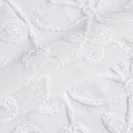 Set of Two 96" White Floral Embroidered Window Panels
