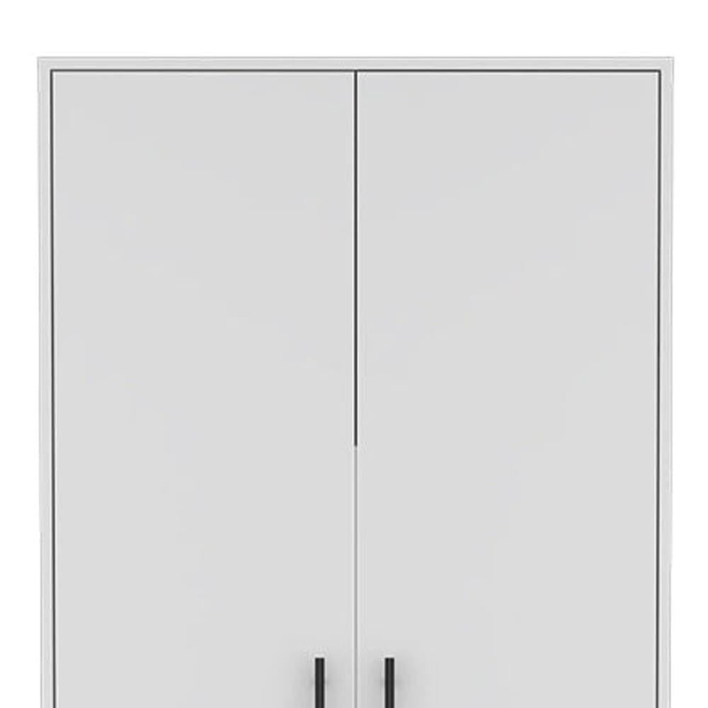 Two Piece White Bedroom Set