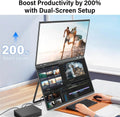 InnoView Foldable 23.8" Dual Monitor-INVPM609