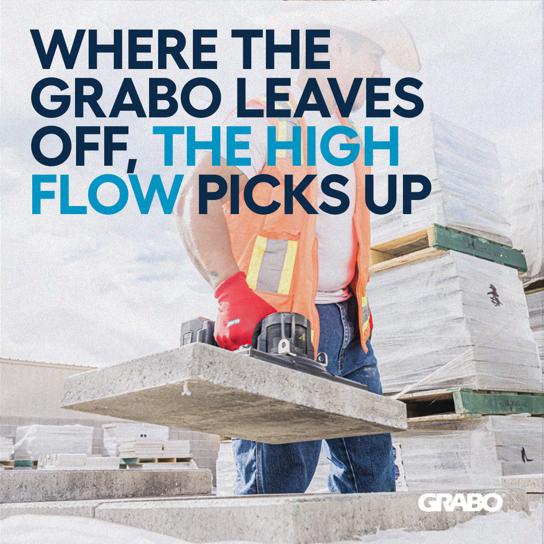 GRABO HighFlow Cordless Suction Gripster for Porous Pavers, 242 lb