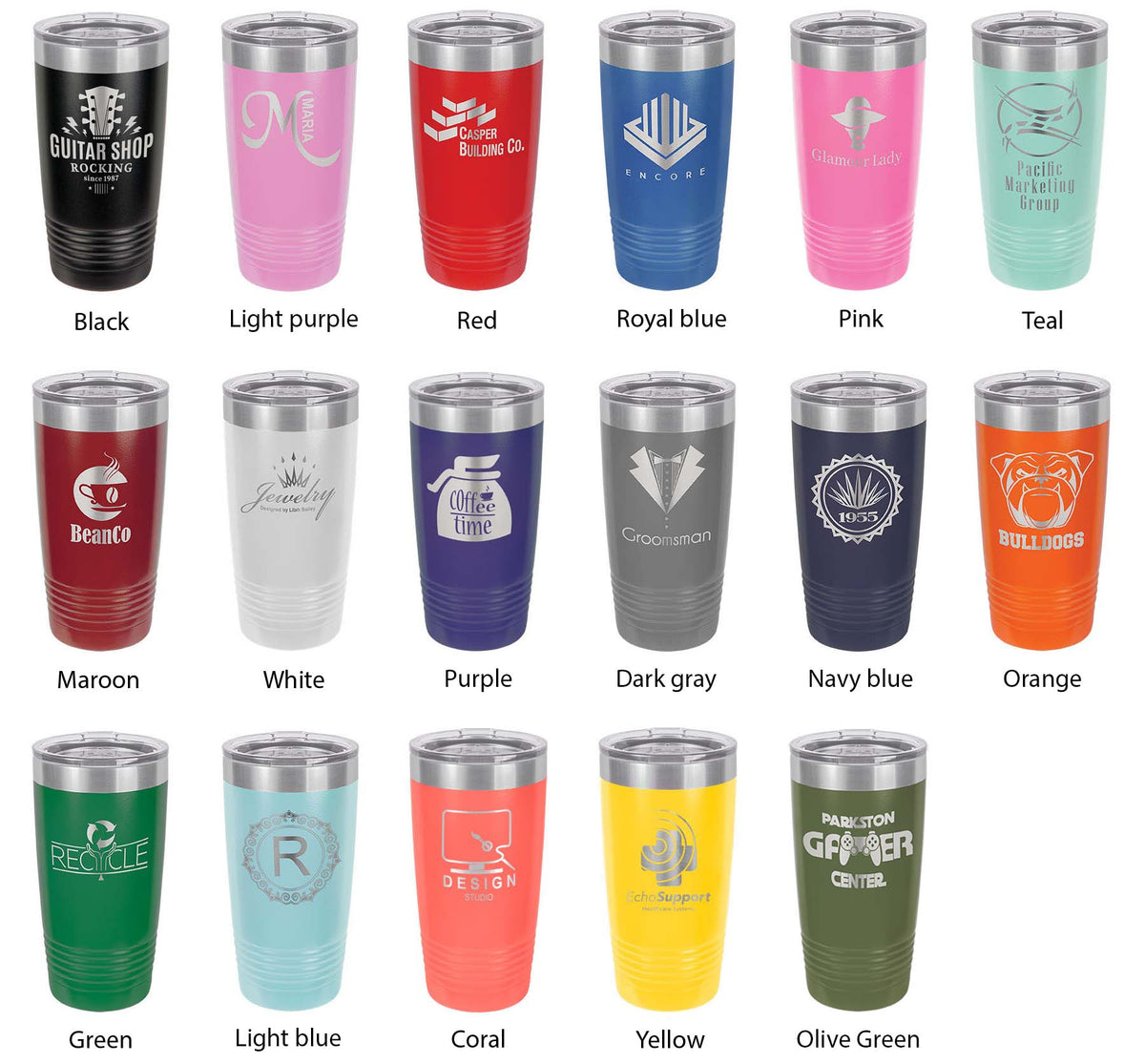 Peace Love Pickleball Tumbler Travel Mug Insulated Laser Engraved Coffee Cup Pickle Ball Gift 20 oz
