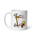 Calvin and Hobbes Playing Zombies Mug