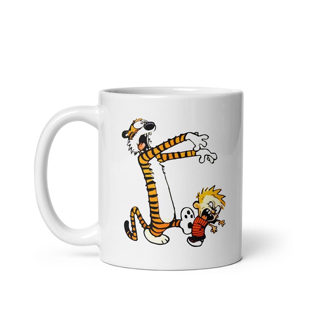 Calvin and Hobbes Playing Zombies Mug