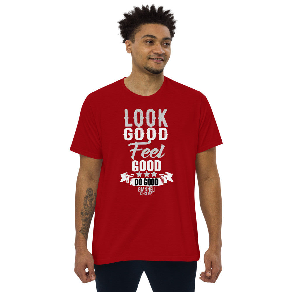 LOOK GOOD Men's Fitted Straight Cut t-shirt by Gianneli